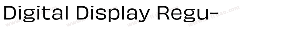 Digital Display Regu字体转换